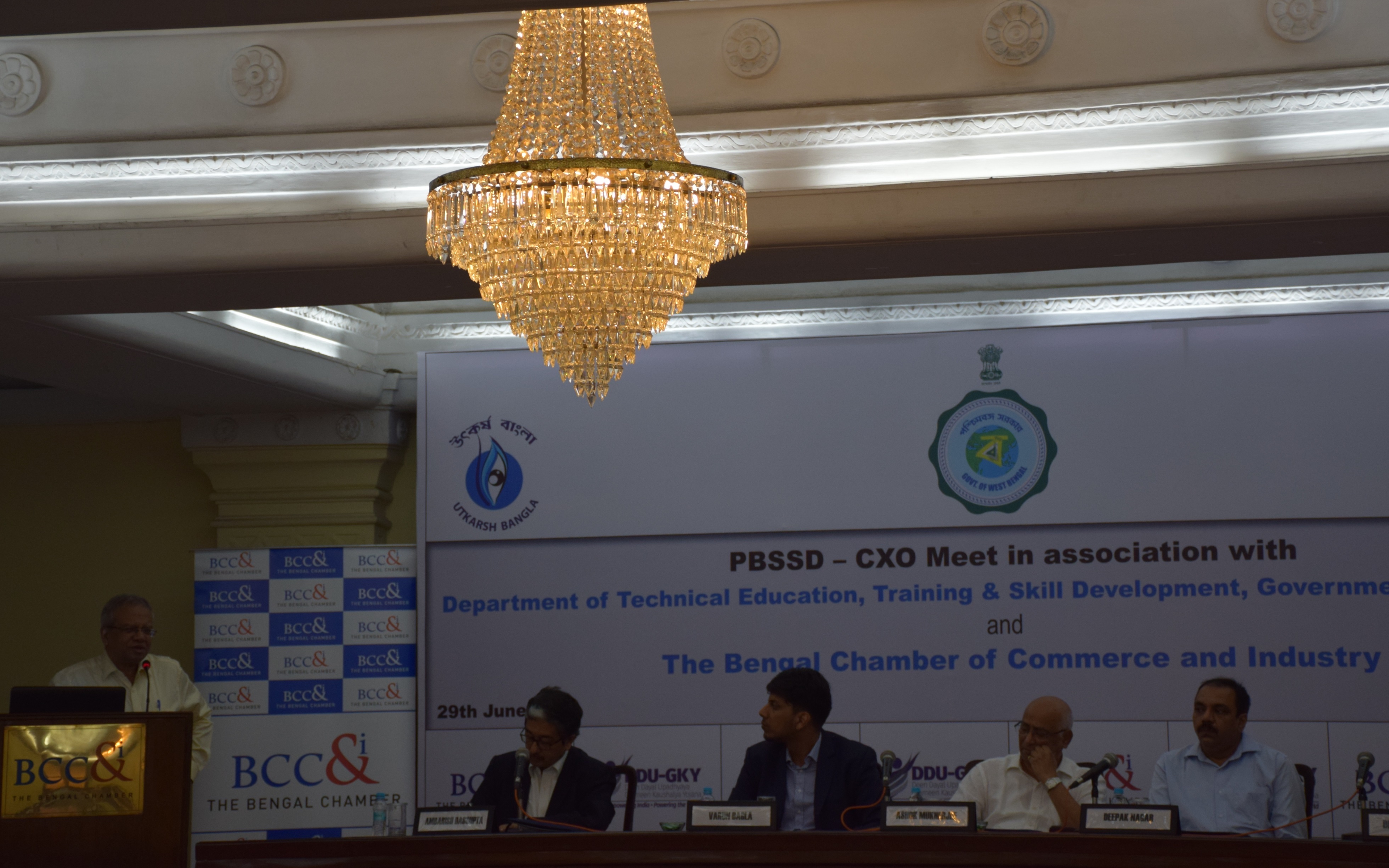The industry CXOs during the panel discussion on “Industry demand and challenges faced in providing placement opportunities”