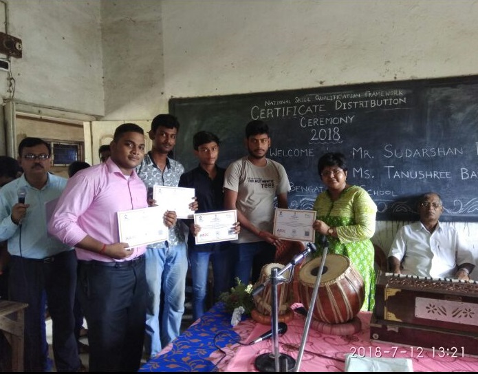 Distribution of Certificates at BENGAI HIGH SCHOOL, Hooghly