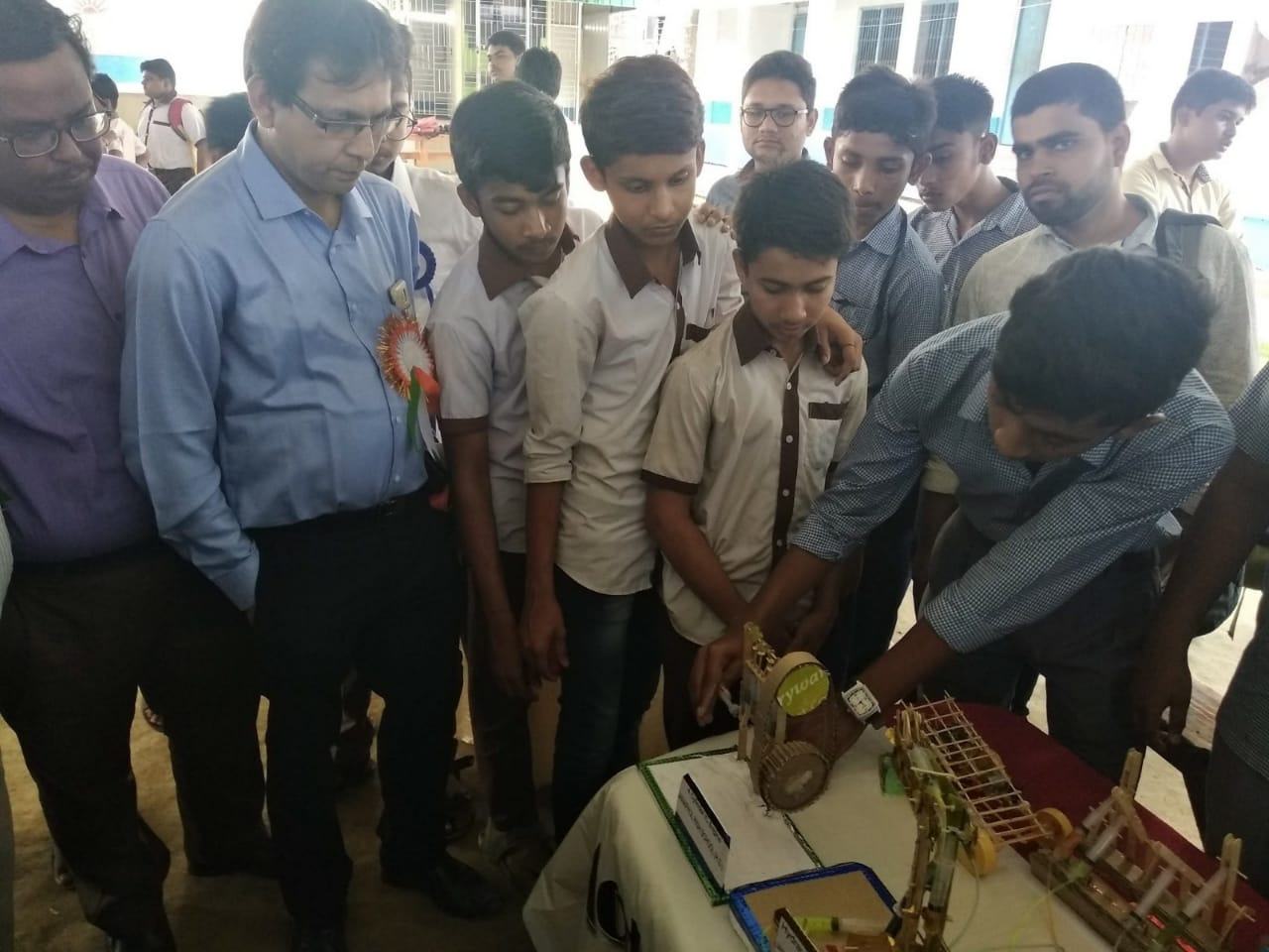 Demonstration of Models by the students of Janaphul high School in Automotive Sector