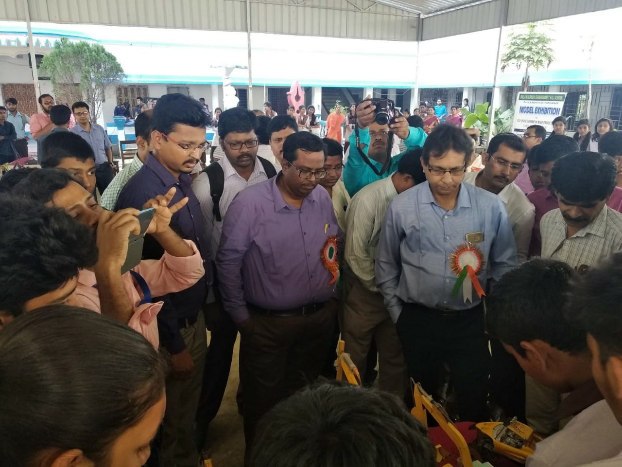 Demonstration of Models by the students of Saktigarh High School in Automotive Sector to Govt. Officials. 