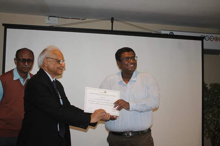 Participation Certificate from Mr. Gupta