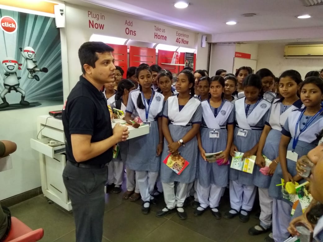  Industry visit organized in IT/ITES sector. Store Manager  Mr. Anirban Mukharjee has  introduced them with the industry.