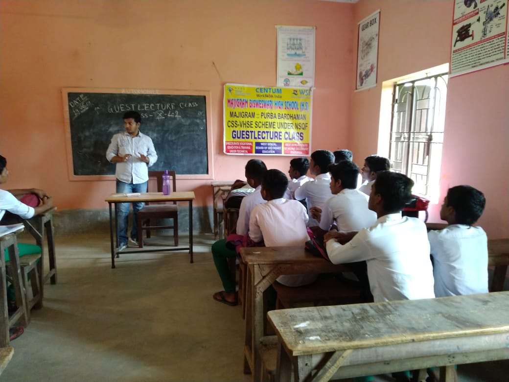 Guest Lecture session by Mr. Sandip Mondal (Qualificatin-B.Tech Automobile) with 3 years experience in Automobile Sector.