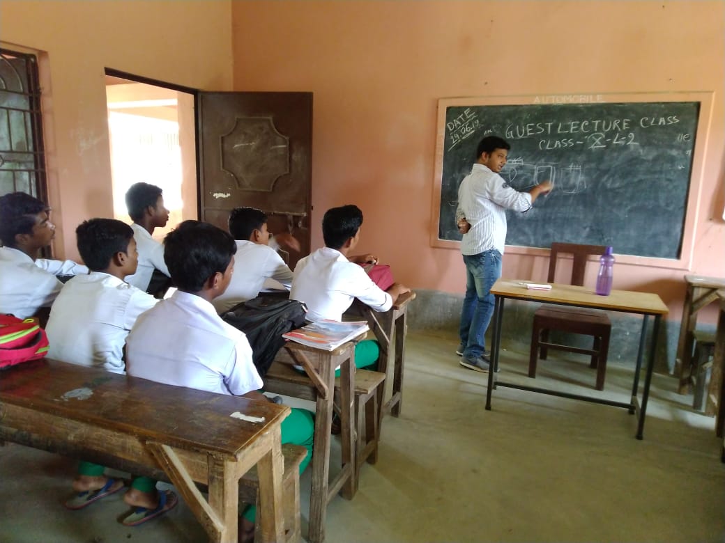 Guest Lecture session by Mr. Sandip Mondal (Qualificatin-B.Tech Automobile) with 3 years experience in Automobile Sector.