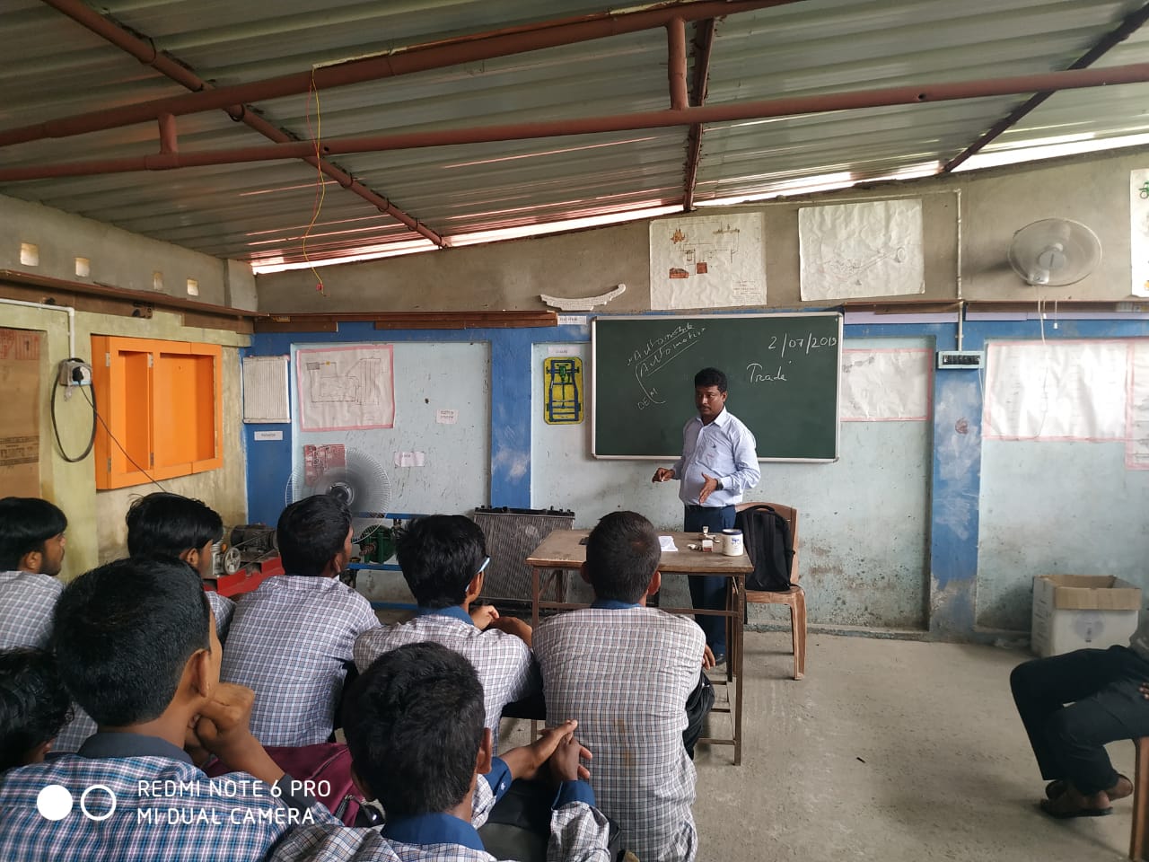 Career counseling program organized by Centum Workskills India Ltd. Industry experts Mr. Bimal Kumar Nandy from Online Equipments delivered his speech in front Students.