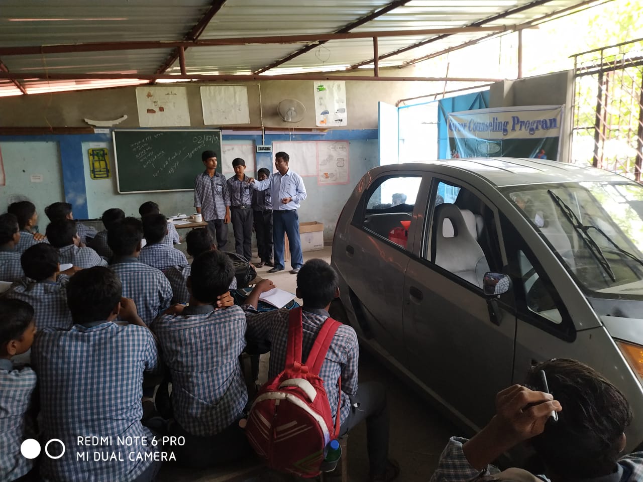 Career counseling program organized by Centum Workskills India Ltd. Industry experts Mr. Bimal Kumar Nandy from Online Equipments delivered his speech in front Students.