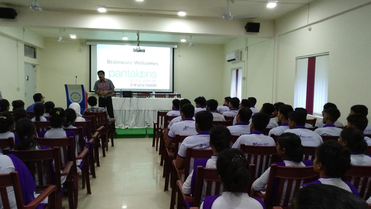  Mr. Sabysachi Banerjee - Area  HR Manager (South Cluster Zone and North East Operations), Pantaloons.He addressed them regarding the current scenario of the Retail Industry