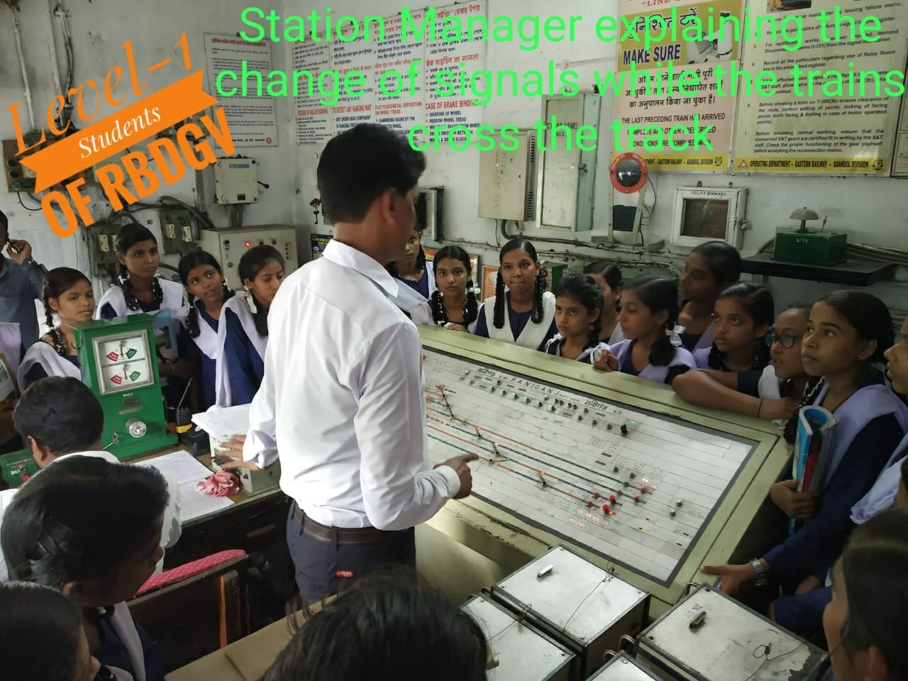 explanation and demonstrations were given by the Station Manager, Manoj Kumar Singh