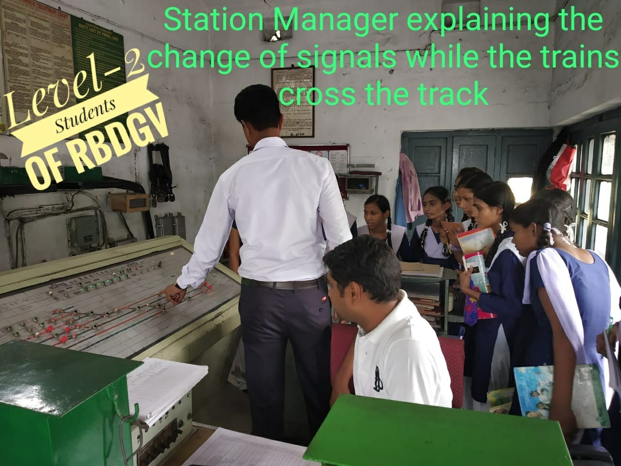 explanation and demonstrations were given by the Station Manager, Manoj Kumar Singh