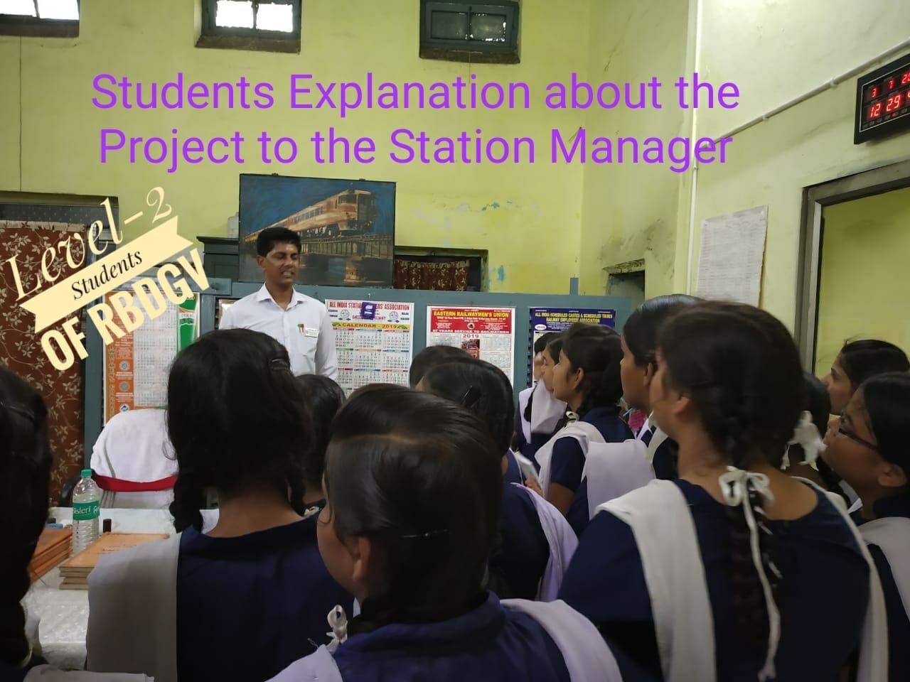 explanation and demonstrations were given by the Station Manager, Manoj Kumar Singh