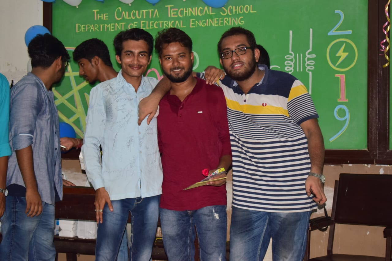 Juniors of The Calcutta Technical School  organised a programme  to bid farewell to their seniors 