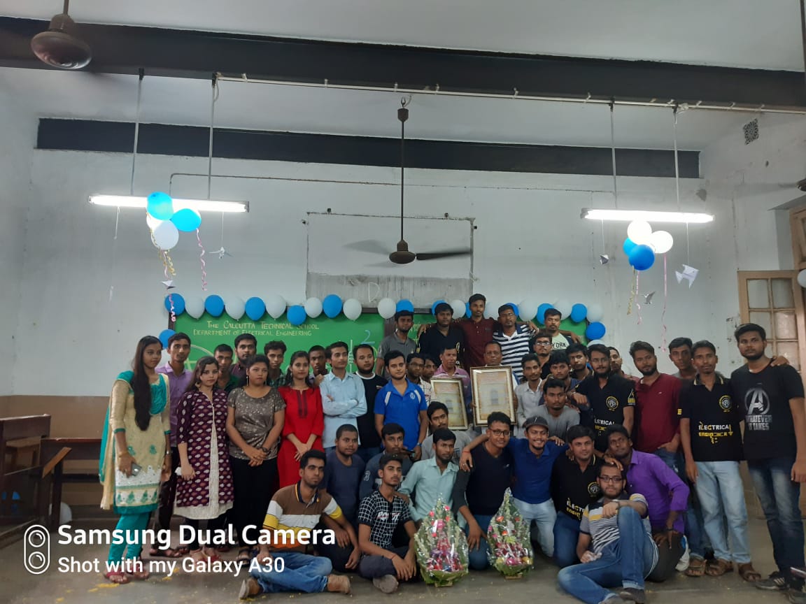 Juniors of The Calcutta Technical School  organised a programme  to bid farewell to their seniors 