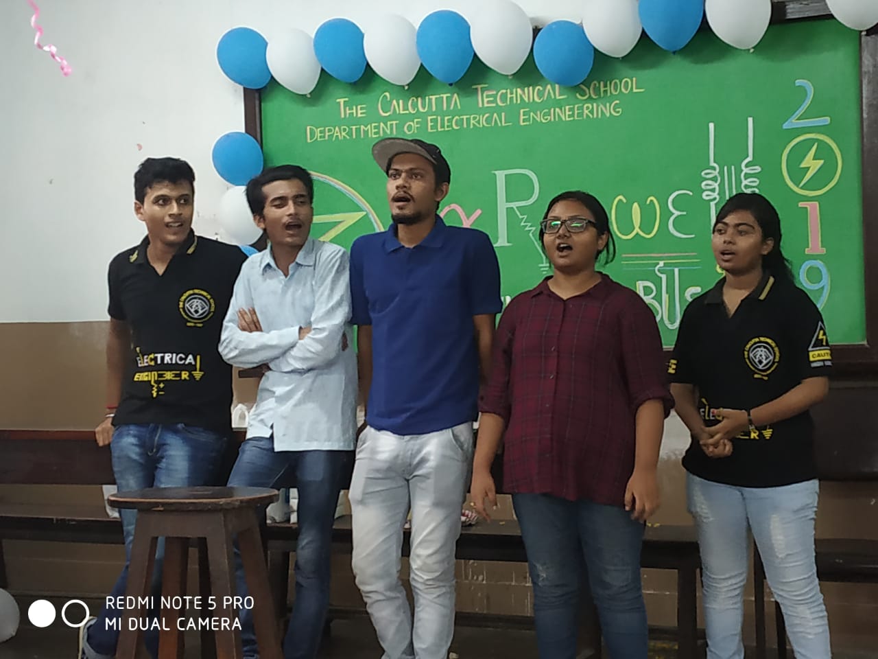 Juniors of The Calcutta Technical School  organised a programme  to bid farewell to their seniors 