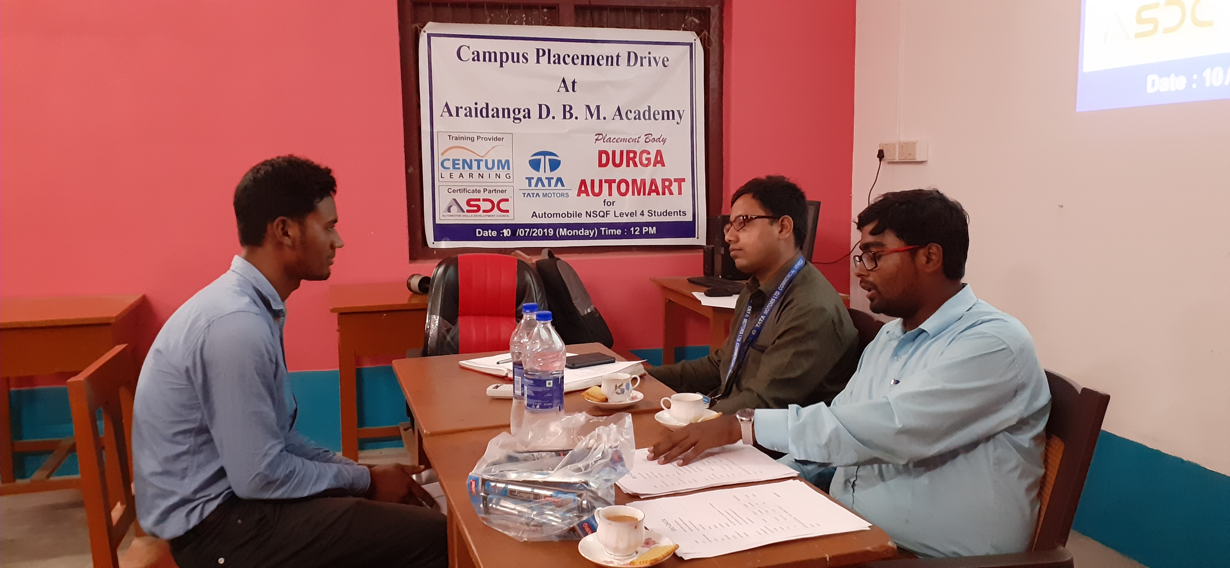 Mr. Somnath Mukherjee ( H.R. Manager of Durga Automart) and Mr. Tanmoy Sarkar ( Service Advisor of Durga Automart) have taken the interview.