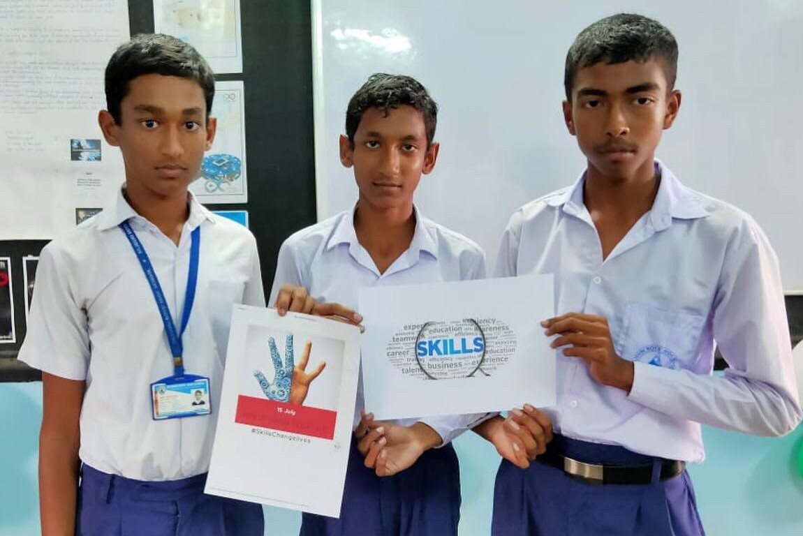 World Youth Skill Day was celebrated by School Authority for awarness to all 