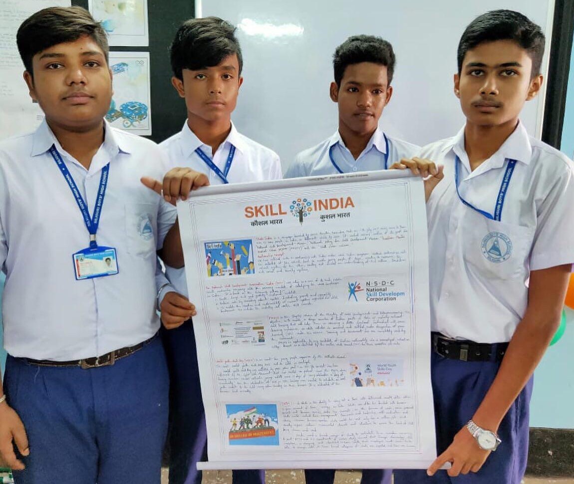 World Youth Skill Day was celebrated by School Authority for awarness to all 