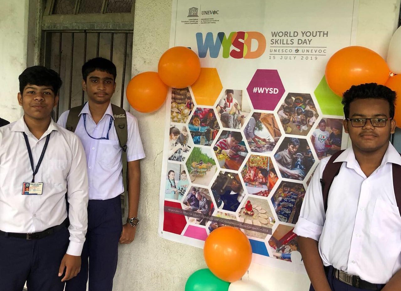 World Youth Skill Day was celebrated by School Authority for awarness to all 