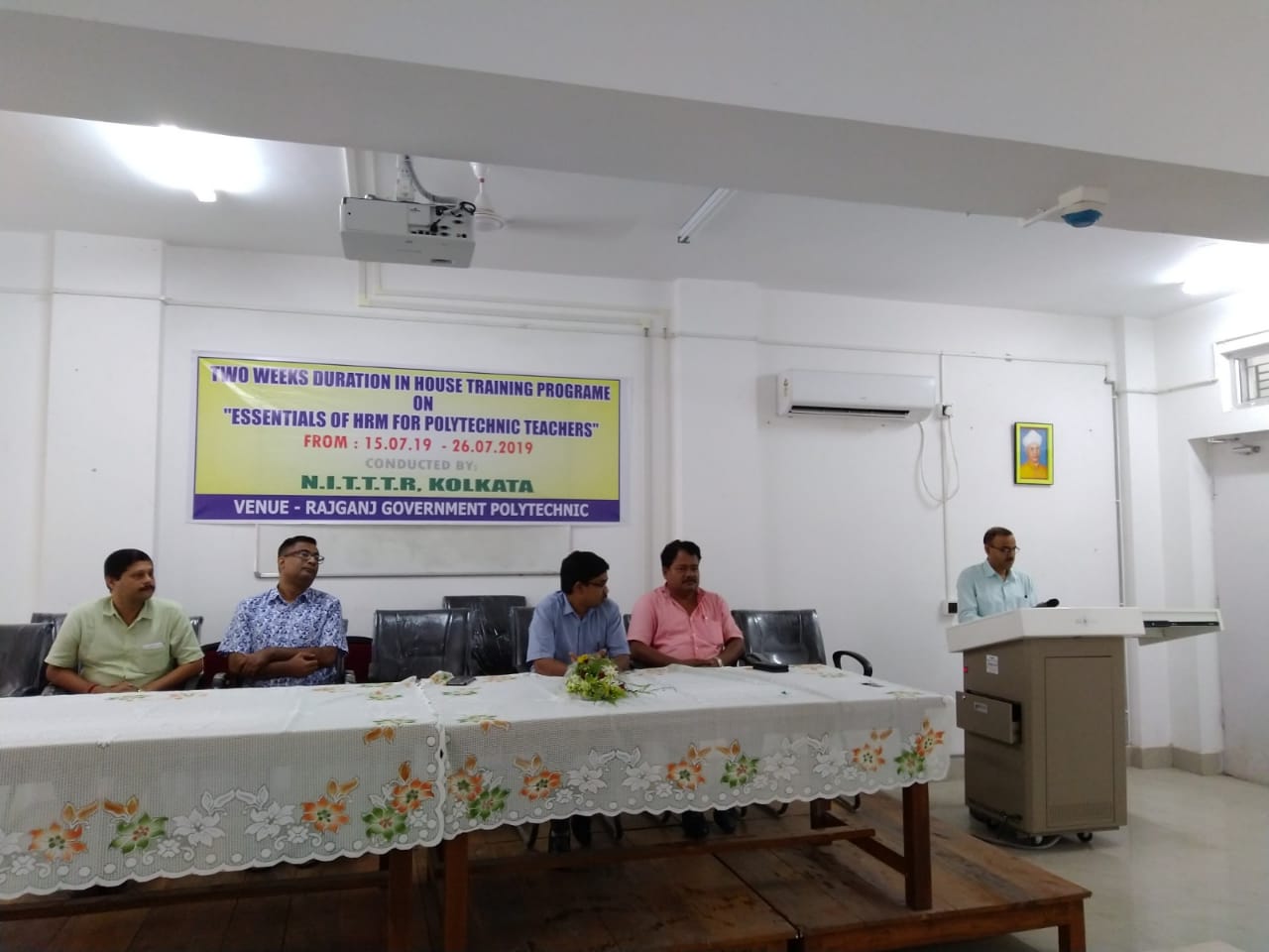 A short term training programme on  ' Essentials of H.R.M. for Polytechnic Teachers '  is organised by Rajganj Govt. Polytechnic 