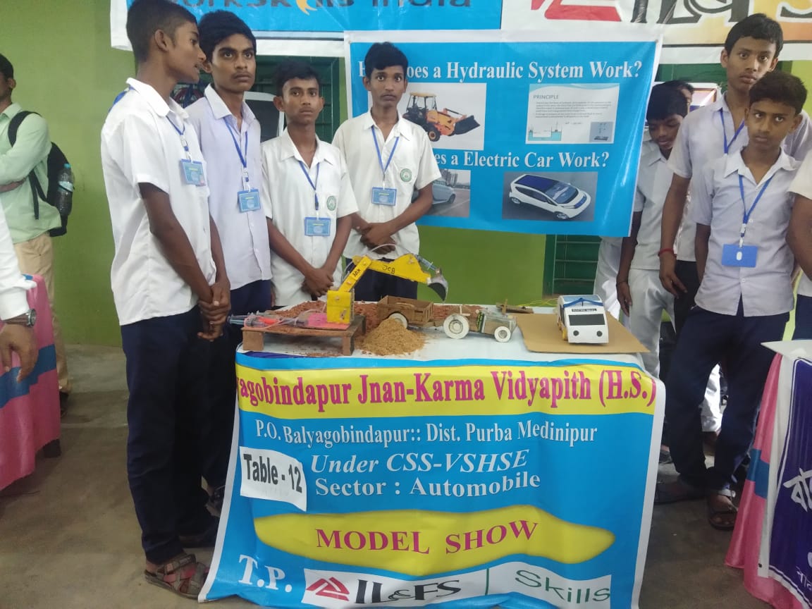 Excellent initiative by HMs of  Changrachak Jagadish Smriti Vidyapith & Jalchak Nateswari Netaji Vidyapith, Paschim Medinipur for arranging a district level Model Exhibition of students who are pursuing the vocational education under CSS-VSE. 