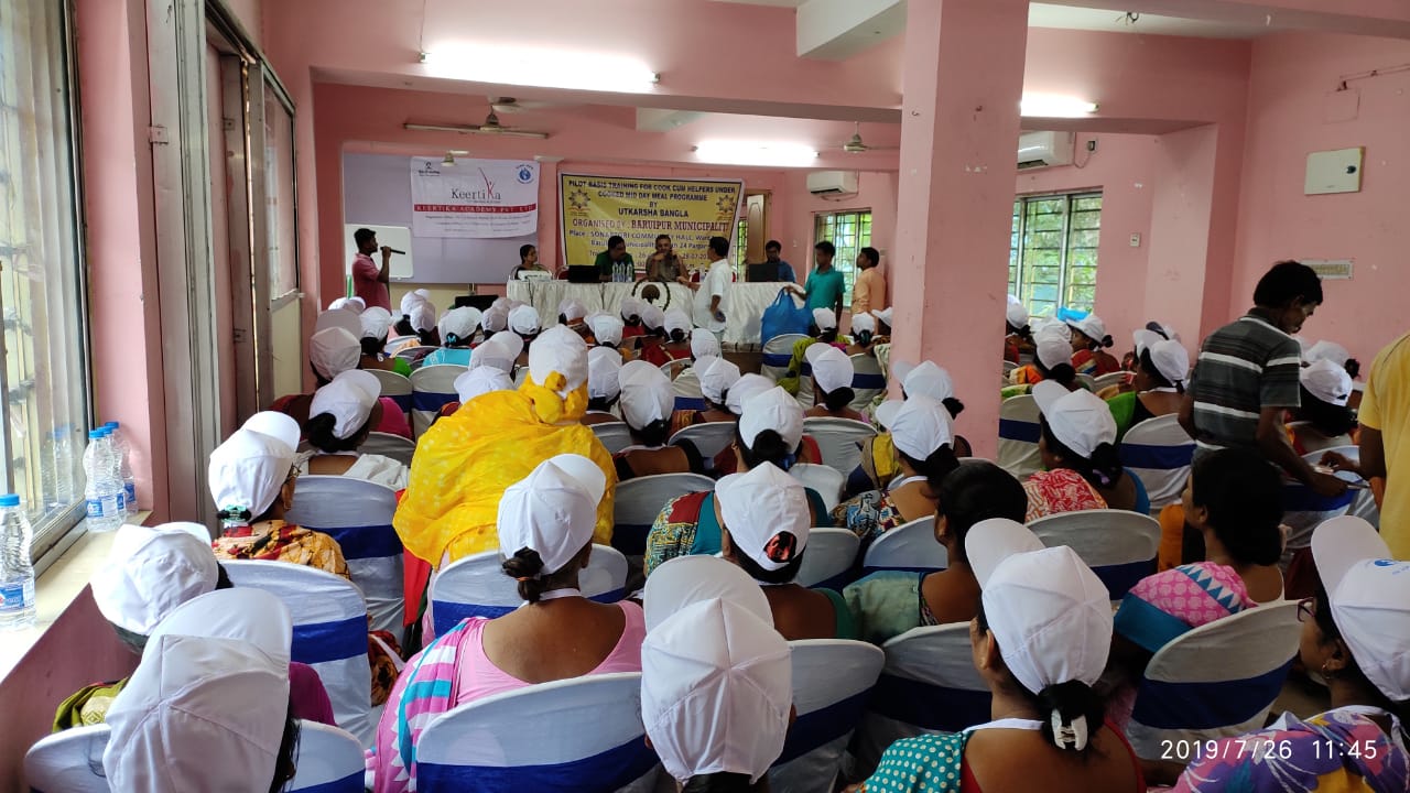 RPL training for mid-day meal workers in collaboration with the school education department.