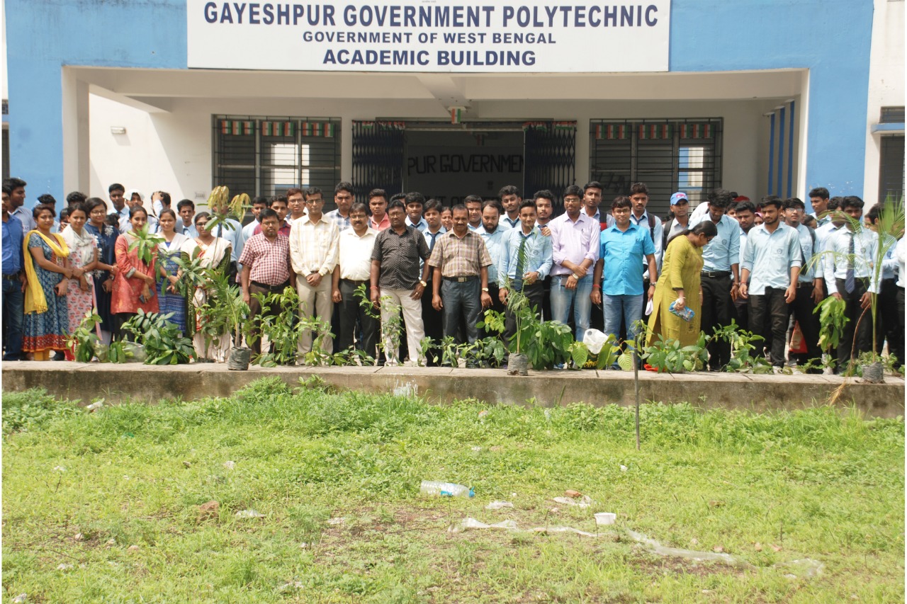 Visit to Gayeshpur Govt. Polytechnic and inauguration of plantation program in the campus