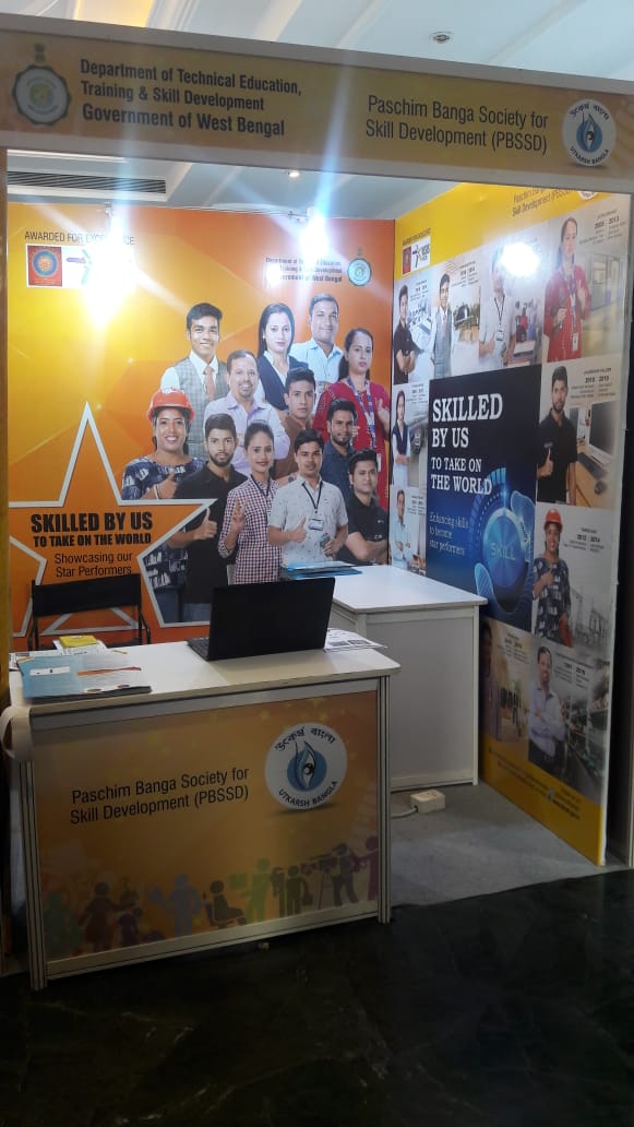 Stall of Department of Technical Education Training & Skill Development, Govt of West Bengal for their project 'The West Bengal model of PPP for ITI' at 63rd SKOCH Summit