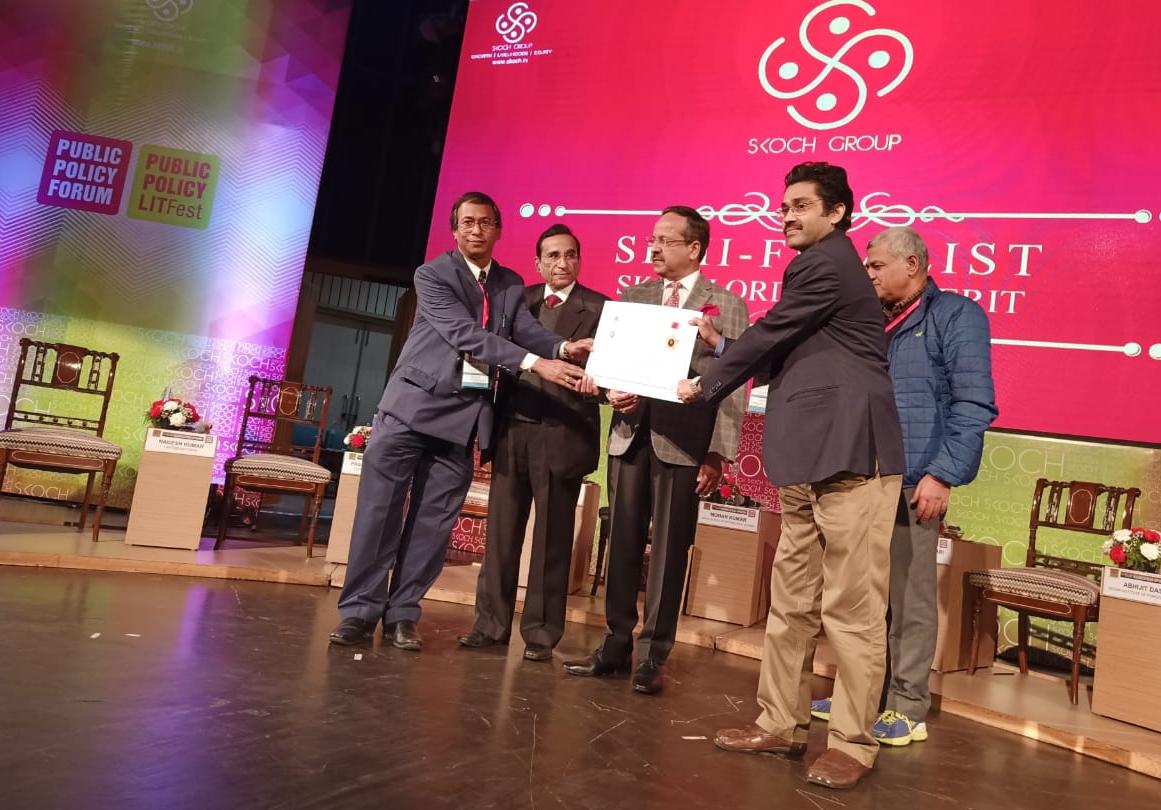 SKOCH Order-of-Merit to Department of Technical Education Training & Skill Development, Govt of West Bengal for their project 'The West Bengal model of PPP for ITI'