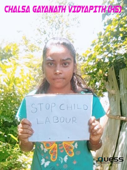 Students activities on World Day against child labour