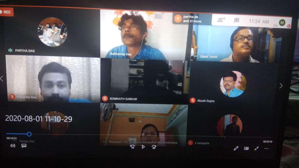 A web Conference organised by the UGC Sponsored B.Voc Colleges
