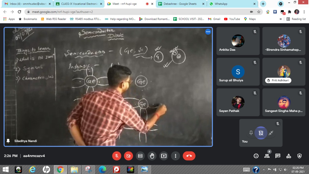 Virtual  Industry Visit through Virtual mode under CSS-VSE, West Bengal