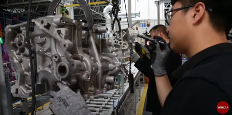 Students of Janaphul High School (H.S.) BMW Engine Manufacturing Plant. 