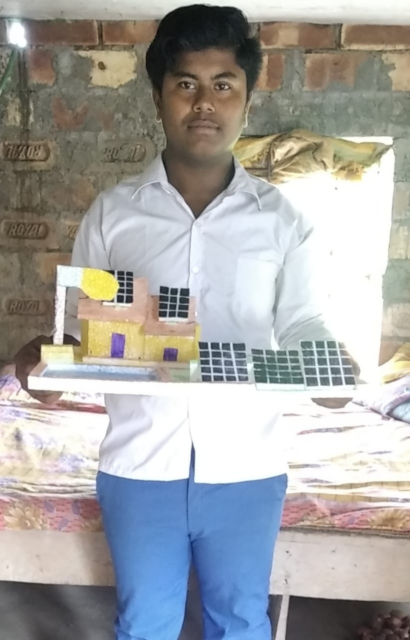 Student's of HARINBARI Y.A SIKSHAYATAN(H.S.)  The MODEL topic is SOLAR ENERGY